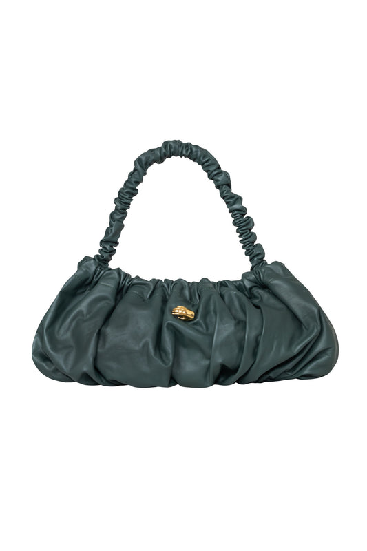 Pierre G Bottle Green Leather Bag